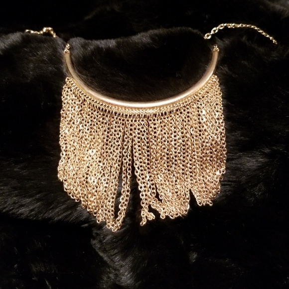 Jewelry - Gold waterfall chain necklace